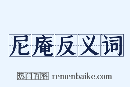 尼庵反义词是什么意思的图片